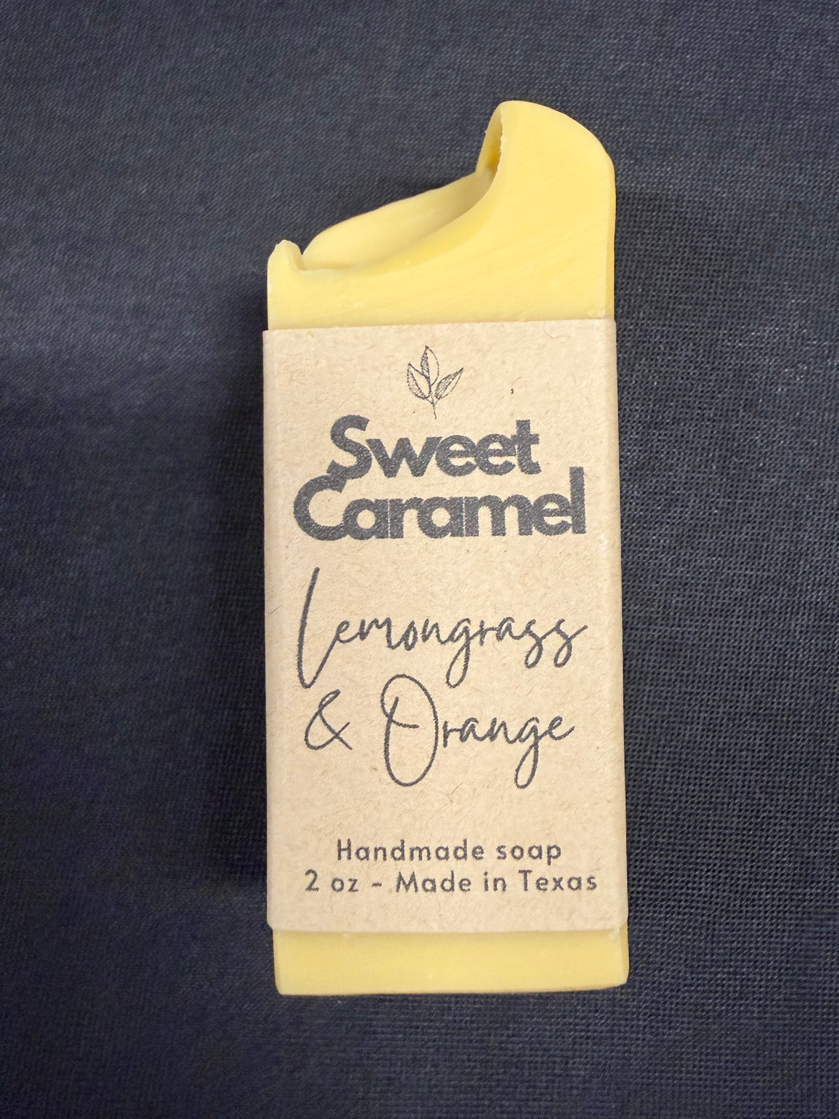 Sweet Caramel Lemongrass & Orange Handmade Soap 2oz