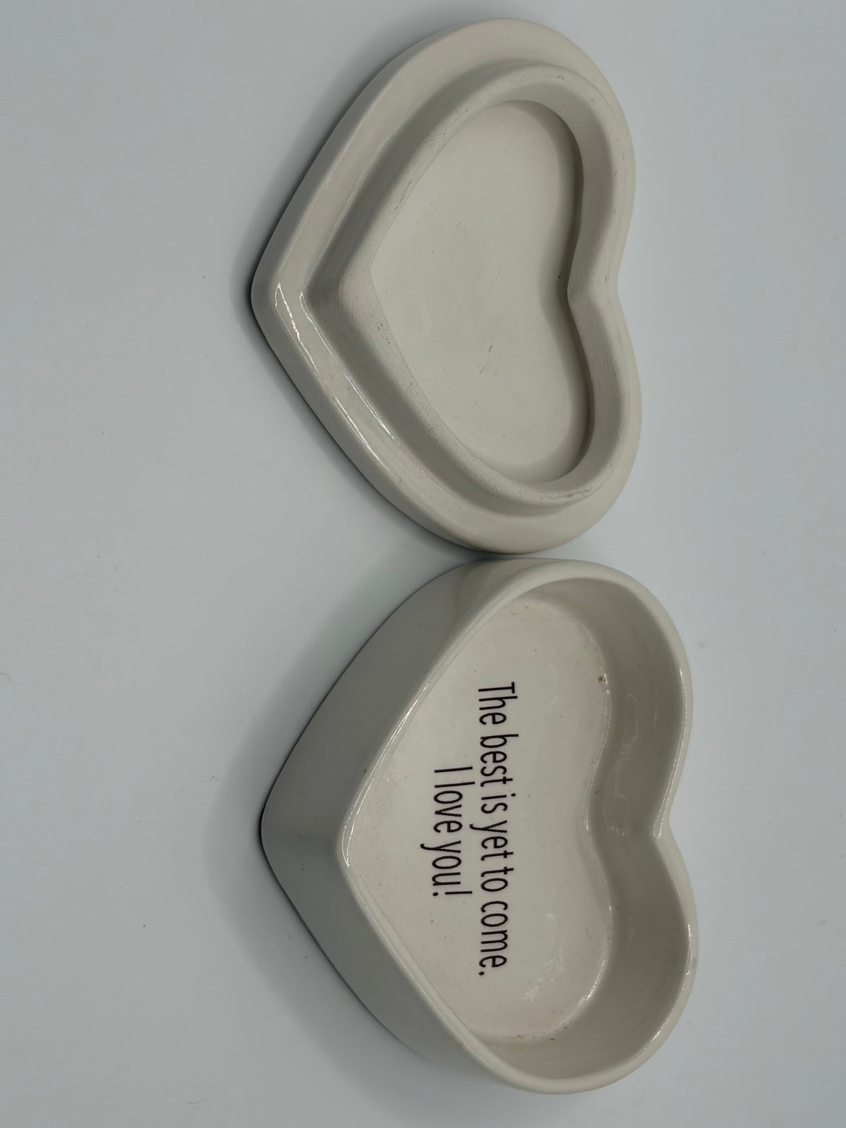 Ceramic Heart Trinket Box
