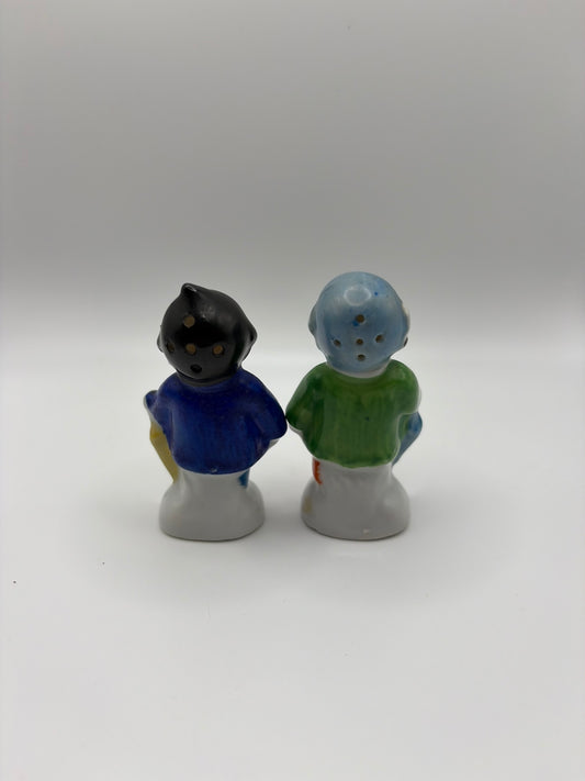 Vintage Japanese Couple Salt and Pepper Shakers: Asian Home Decor