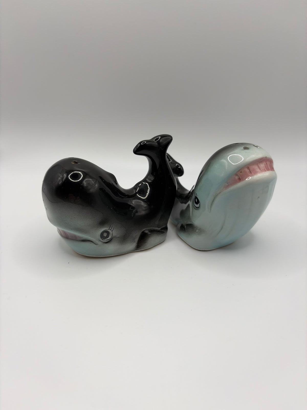 Vintage Whale Salt & Pepper Shakers