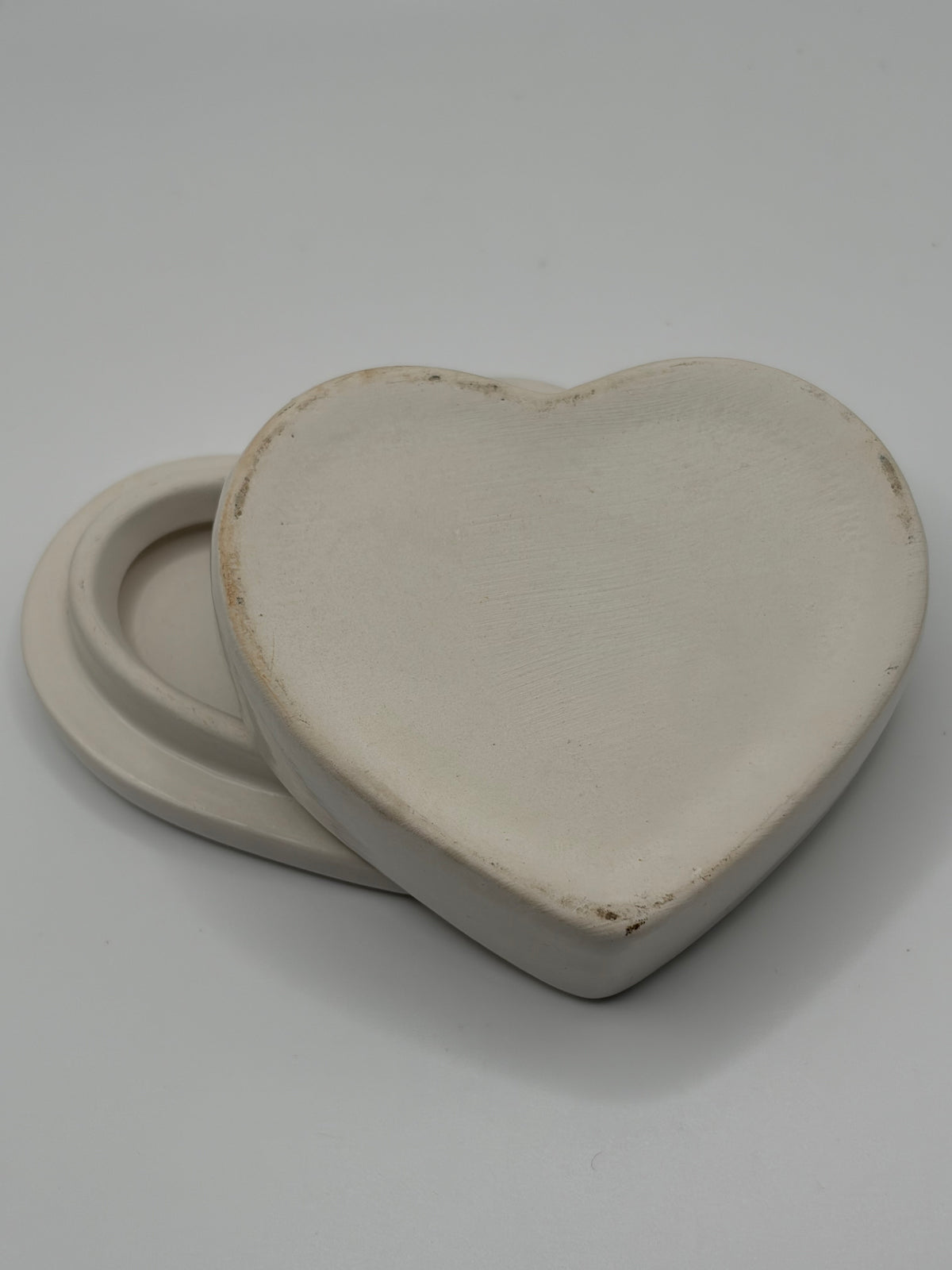 Ceramic Heart Trinket Box