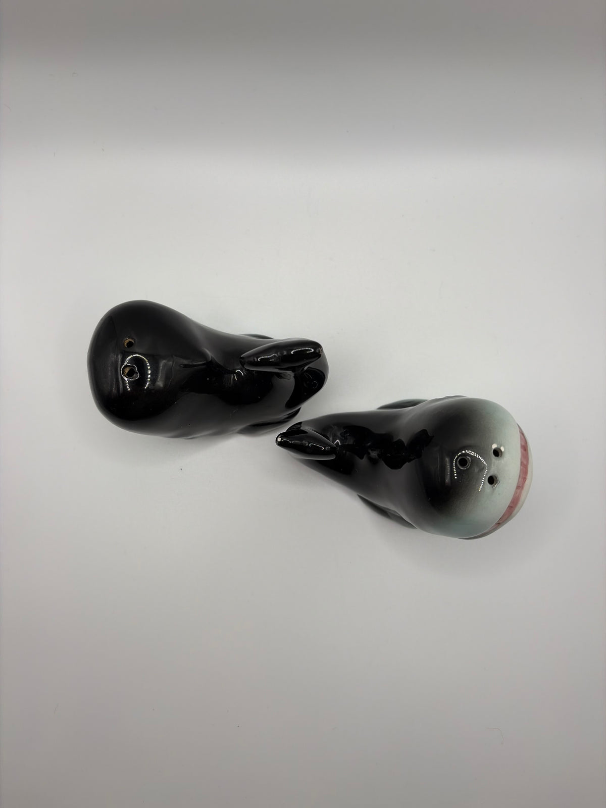 Vintage Whale Salt & Pepper Shakers
