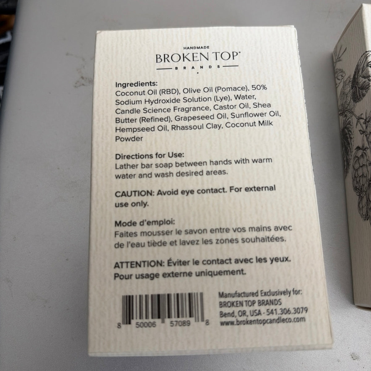 Broken Top Mount Bachelor Soap