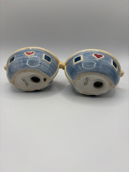 Vintage Susan Winget "Noah's Ark" Salt & Pepper Shakers   Collectors/ Kitchen