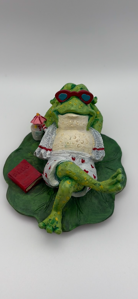 Frog Porcelain Figurine