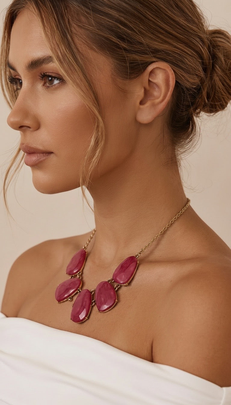 Red Statement Necklace