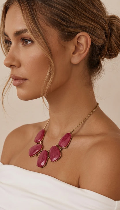 Red Statement Necklace