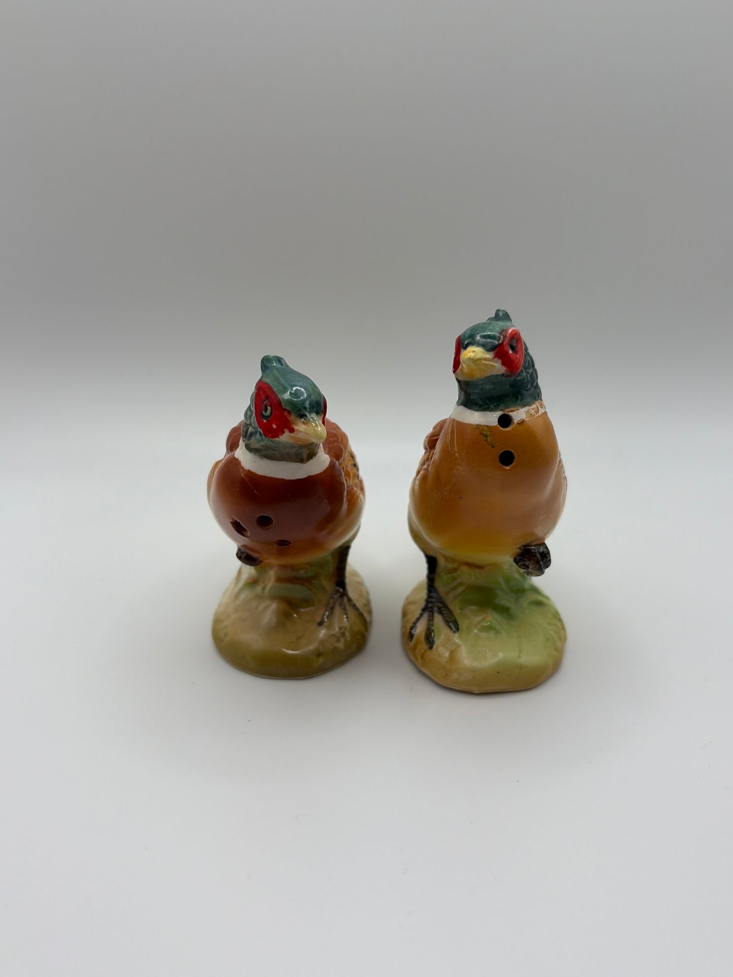 Vintage Pheasant Salt & Pepper Shakers