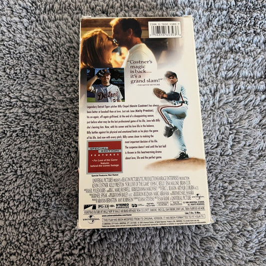 For Love of the Game (VHS, 2000), Kevin Costner, Kelly Preston Baseball Movie
