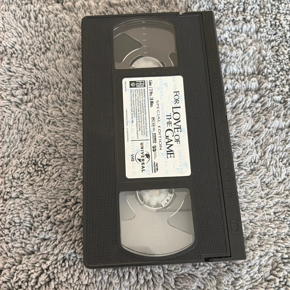 For Love of the Game (VHS, 2000), Kevin Costner, Kelly Preston Baseball Movie