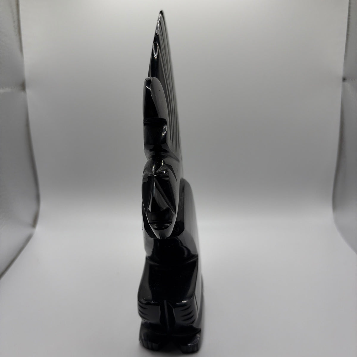 Mayan Aztec Statuette Carved in Stone