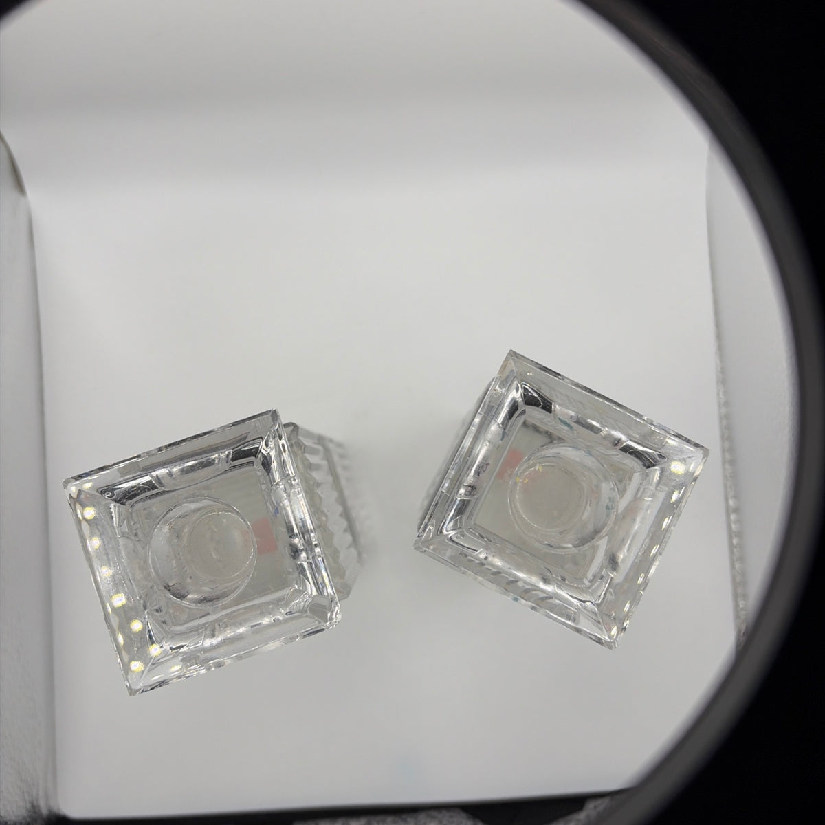 Set of 2 Vintage Crystal Candlesticks