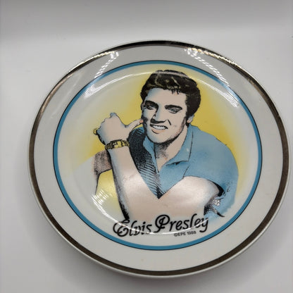 Elvis Presley Gold Rim Plate 1988