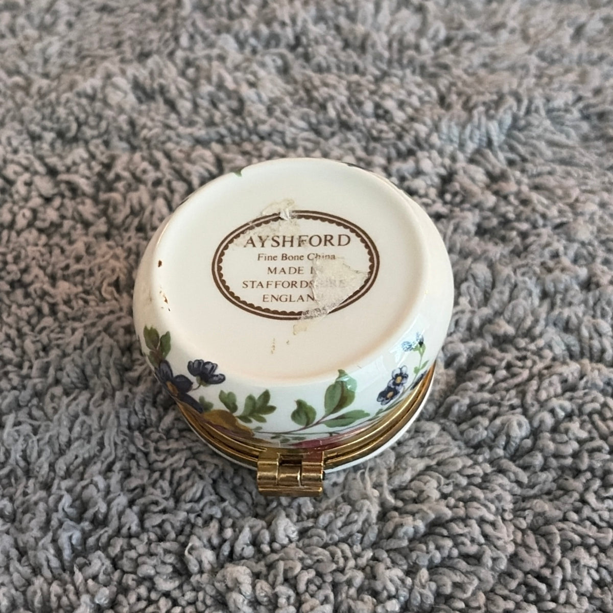 Ayshford Fine Bone China Trinket Box
