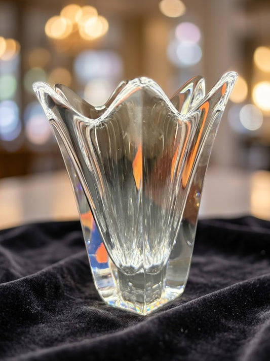 Orrefors (Sweden) Crystal Flower Vase