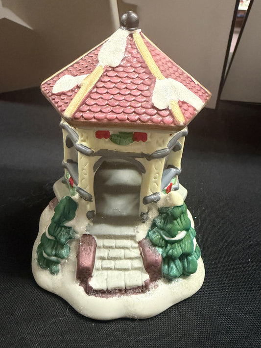 Cobblestone Corners Ceramic Accesory Holiday Christmas Gazebo