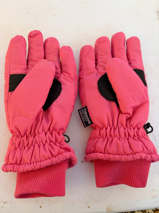 Women’s Large Thinsulate Pink Ski Gloves
